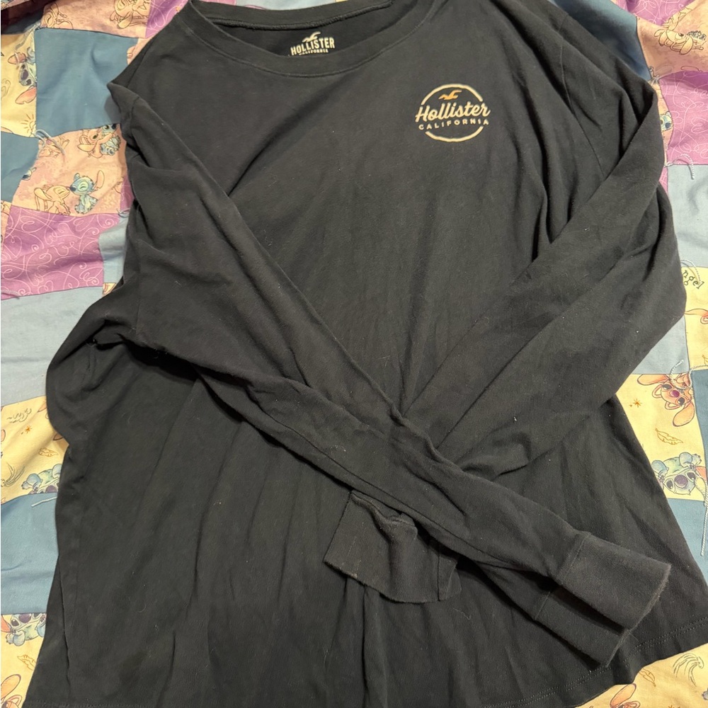 Hollister Black Crew Neck Long Sleeve